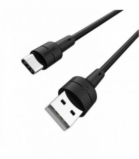 USB kabelis Borofone BX30 Type-C 1.0m silikoninis juodas