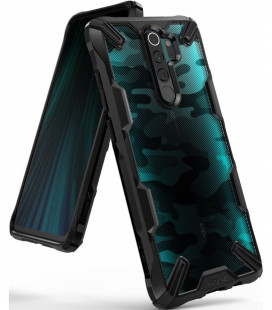 Juodas (Camo) dėklas Xiaomi Redmi Note 8 Pro telefonui "Ringke Fusion X"