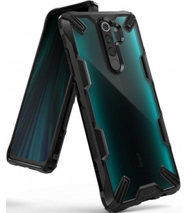 Juodas dėklas Xiaomi Redmi Note 8 Pro telefonui "Ringke Fusion X"