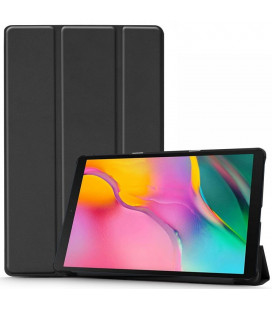 Juodas atverčiamas dėklas Samsung Galaxy Tab A 10.1 2019 T510 / T515 planšetei "Tech-Protect Smartcase"