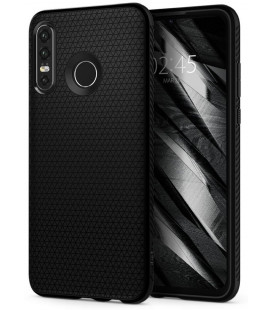 Juodas dėklas Huawei P30 Lite telefonui "Spigen Liquid Air"