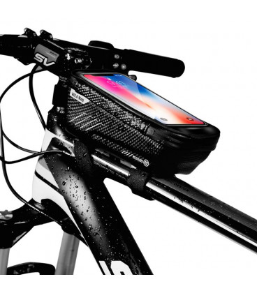 Juodas universalus telefonų dėklas dviračiams ”M” "Wildman Hardpounch"