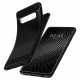 Matinis juodas dėklas Samsung Galaxy S10 telefonui "Spigen Rugged Armor"