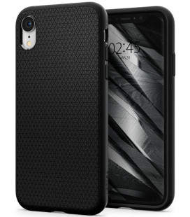 Juodas dėklas Apple iPhone XR telefonui "Spigen Liquid Air"