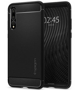 Juodas dėklas Huawei P20 Pro telefonui "Spigen Rugged Armor"