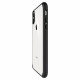 Matinis juodas dėklas Apple iPhone X / XS telefonui "Spigen Ultra Hybrid"