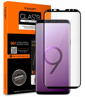Apsauginis grūdintas stiklas Samsung Galaxy S9 Plus telefonui "Spigen Glas.TR Slim"