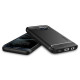 Juodas dėklas Samsung Galaxy S7 telefonui "Spigen Rugged Armor"