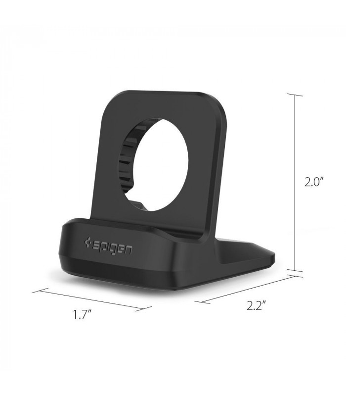 Juodas stovas Apple Watch 38 / 40 / 41 / 42 / 44 / 45 laikrodžiams \
