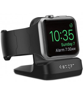 Juodas stovas Apple Watch 38 / 40 / 41 / 42 / 44 / 45 laikrodžiams "Spigen S350 Night Stand"