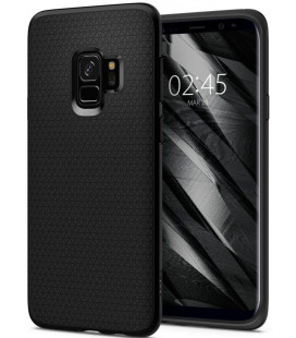 Matinis juodas dėklas Samsung Galaxy S9 telefonui "Spigen Liquid Air"