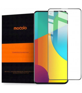Juodas apsauginis grūdintas stiklas Samsung Galaxy A51 telefonui "Mocolo"