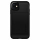 Juodas dėklas Apple iPhone 11 telefonui "Spigen Slim Armor CS"