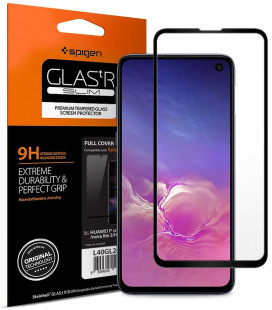 Apsauginis grūdintas stiklas Samsung Galaxy S10E telefonui "Spigen Glas.TR Slim HD"