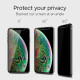 Juodas apsauginis grūdintas stiklas Apple iPhone XR / 11 telefonui "Spigen AlignMaster Privacy"