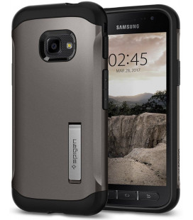 Pilkas dėklas Samsung Galaxy Xcover 4/4s telefonui "Spigen Slim Armor"