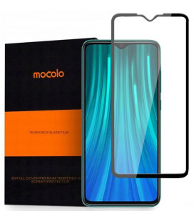 Juodas apsauginis grūdintas stiklas Xiaomi Redmi Note 8 Pro telefonui "Mocolo"