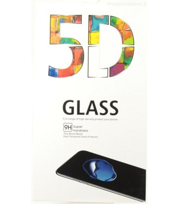 LCD apsauginis stikliukas 5D Full Glue Xiaomi Redmi Note 8 Pro lenktas juodas