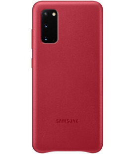 Originalus raudonas dėklas "Leather Cover" Samsung Galaxy S20 telefonui "EF-VG980LRE"
