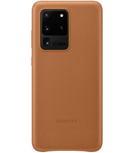 Originalus rudas dėklas "Leather Cover" Samsung Galaxy S20 Ultra telefonui "EF-VG988LAE"