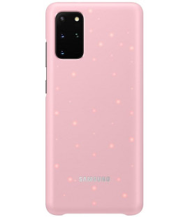 Originalus rožinis dėklas "LED Cover" Samsung Galaxy S20 Plus telefonui "EF-KG985CPE"