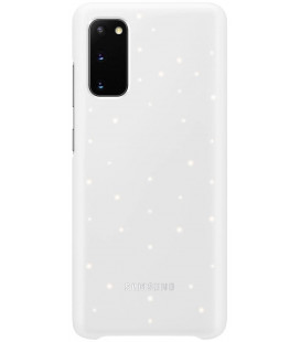 Originalus baltas dėklas "LED Cover" Samsung Galaxy S20 telefonui "EF-KG980CWE"