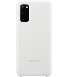 Originalus baltas dėklas "Silicone Cover" Samsung Galaxy S20 telefonui "EF-PG980TWE"