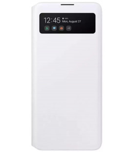 Originalus baltas atverčiamas dėklas "S-View Case" Samsung Galaxy A51 telefonui "EF-EA515PWE"