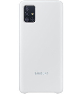 Originalus pilkas dėklas "Silicone Cover" Samsung Galaxy A71 telefonui "EF-PA715TSE"