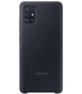 Originalus juodas dėklas "Silicone Cover" Samsung Galaxy A51 telefonui "EF-PA515TBE" 