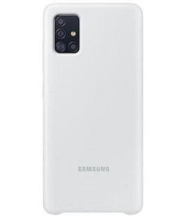Originalus baltas dėklas "Silicone Cover" Samsung Galaxy A51 telefonui "EF-PA515TWE"