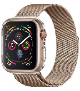 Skaidrus dėklas Apple Watch 4/5/6/SE (44mm) laikrodžiui "Spigen Liquid Crystal"