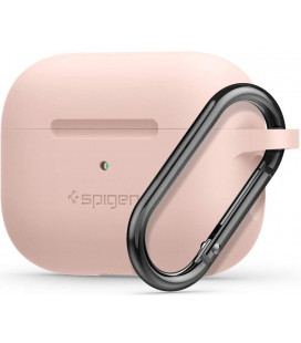 Rožinis dėklas Apple Airpods Pro ausinėms "Spigen Silicone Fit"
