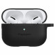 Juodas dėklas Apple Airpods Pro 1 ausinėms "Spigen Silicone Fit"