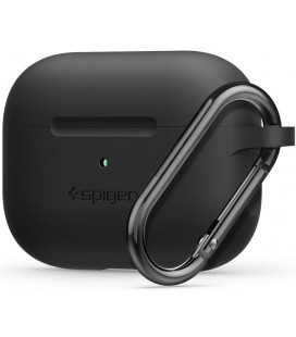 Juodas dėklas Apple Airpods Pro ausinėms "Spigen Silicone Fit"