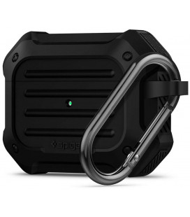 Juodas dėklas Apple Airpods Pro 1 ausinėms "Spigen Tough Armor"