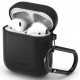Juodas dėklas Apple Airpods ausinėms "Spigen Silicone Case"