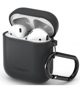 Pilkas dėklas Apple Airpods ausinėms "Spigen Silicone Case"