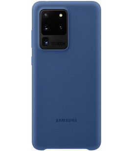 Originalus mėlynas dėklas "Silicone Cover" Samsung Galaxy S20 Ultra telefonui "EF-PG988TNE"