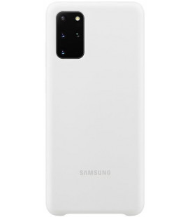 Originalus baltas dėklas "Silicone Cover" Samsung Galaxy S20 Plus telefonui "EF-PG985TWE"