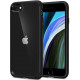 Juodas dėklas Apple iPhone 7 / 8 / SE 2020 / SE 2022 telefonui "Spigen Ultra Hybrid"