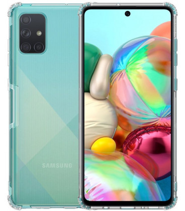 Skaidrus/pilkas silikoninis dėklas Samsung Galaxy A71 telefonui "Nillkin Nature"