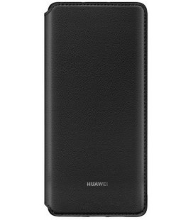 Originalus juodas atverčiamas dėklas Huawei P30 Pro telefonui "Wallet Cover"