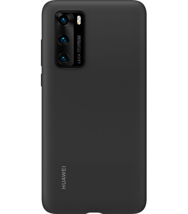Originalus juodas dėklas Huawei P40 telefonui "Silicone Cover"