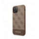 GUHCN61G4GLBR Guess 4G Stripe Cover for iPhone 11 Brown (EU Blister)