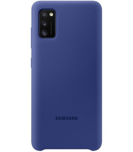 Originalus mėlynas dėklas "Silicone Cover" Samsung Galaxy A41 telefonui "EF-PA415TLE"