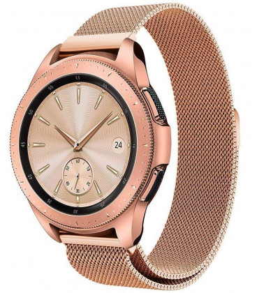 Auksinės spalvos apyrankė Samsung Galaxy Watch 42mm laikrodžiui "Tech-Protect Milaneseband"