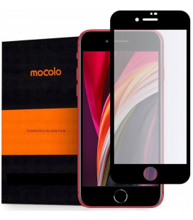 Juodas apsauginis grūdintas stiklas Apple iPhone 7 / 8 / SE 2020 / SE 2022 telefonui "Mocolo TG Full Glue"