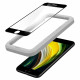 Juodas apsauginis grūdintas stiklas Apple iPhone 7 / 8 / SE 2020 / SE 2022 telefonui "Spigen AlignMaster Glas tR"