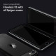 Juodas apsauginis grūdintas stiklas Apple iPhone 7 / 8 / SE 2020 / SE 2022 telefonui "Spigen AlignMaster Glas tR"